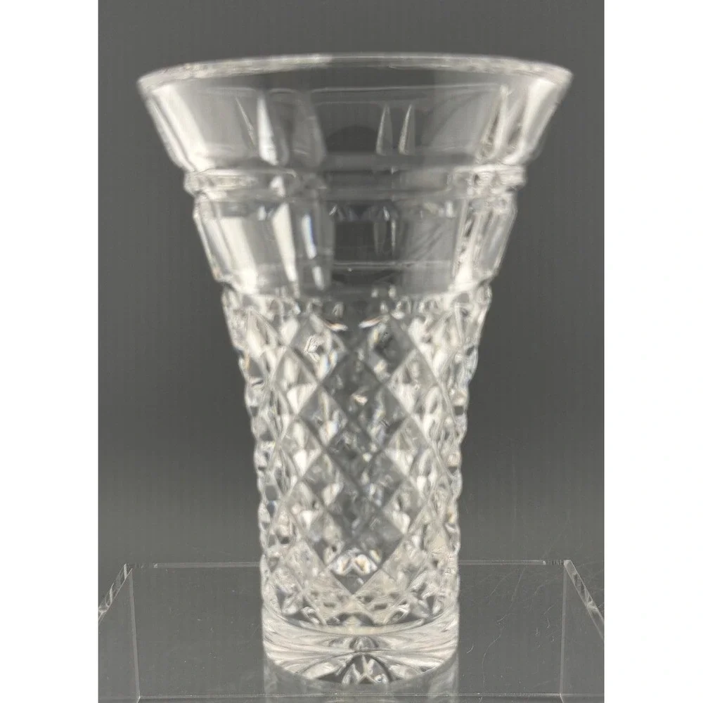 Vintage Waterford Lead Crystal Archive Vase 6 Inch 7000085700 Clear Cut Glass